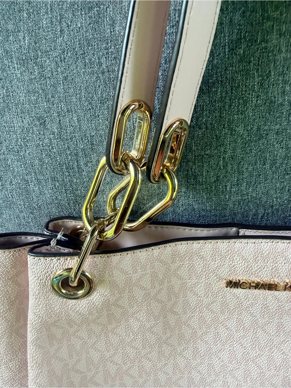 Michael Kors Blush Pink Signature Shoulder Tote